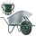 Matrix Schubkarre Profi 100l 250kg PU-Rad Bauschubkarre grün mit Bodenblech