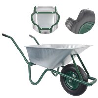 Matrix Schubkarre 100l 250kg PU-Rad Bauschubkarre...