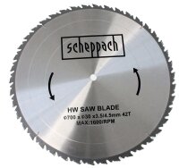 SCHEPPACH Sägeblatt HW 700 x 30 x 4,5 mm 42...
