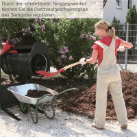 SCHEPPACH RS350 Gartenrollsieb Trommelsieb Siebtrommel Kompostsieb Erdsieb 230V
