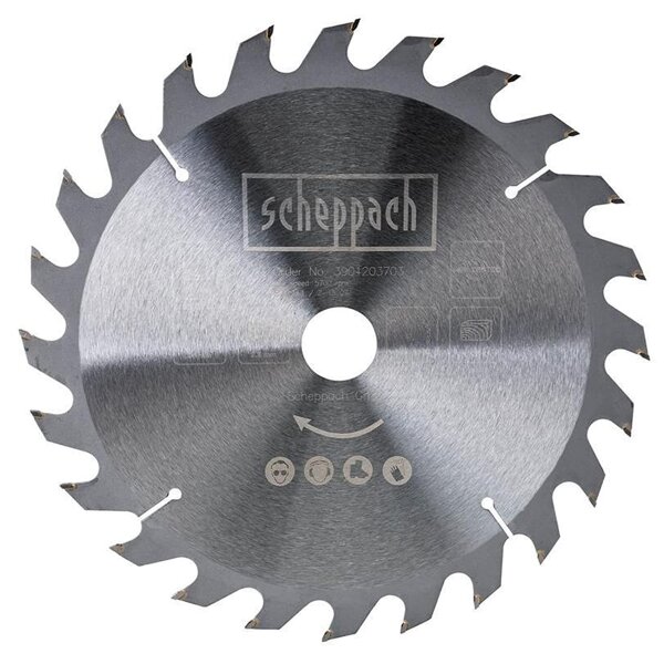 SCHEPPACH Sägeblatt HW 254 x 30 x 2,4 mm 24 Zähne Kreissäge Kappsäge HM254