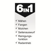 Scheppach Rasenmäher Benzin mit Antrieb 51cm...