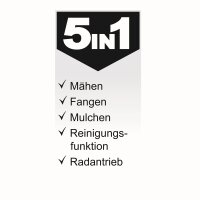 Scheppach Rasenmäher Benzin mit Antrieb 42cm...