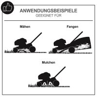 Scheppach Rasenmäher Benzin mit Antrieb 51cm Schnittbreite 6in1 4,1PS MS173-51B