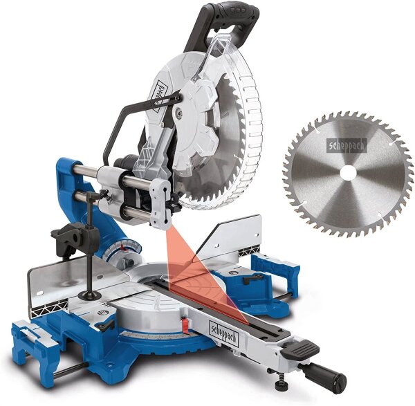 Scheppach Kappsäge Gehrungssäge Zugsäge HM305SL Posaunenauszug 180mm Schnitthöhe