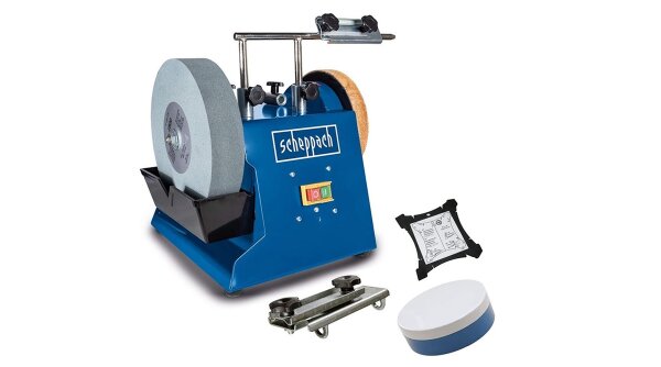 SCHEPPACH Tiger2500 Nassschleifer Schleifmaschine Schleifer mit Zubehör 200W