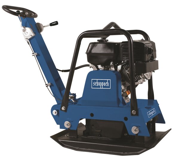 Scheppach Rüttelplatte HP3000S Verdichter Rüttler inkl Gummimatte Fahrwerk 156kg