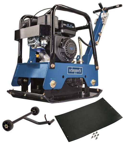 SCHEPPACH HP2500S Rüttelplatte Verdichter Rüttler Fahrvorrichtung 125kg 30kN