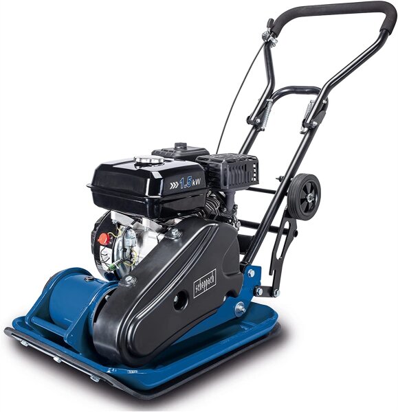 SCHEPPACH HP1400S Rüttelplatte Verdichter Rüttler Fahrvorrichtung 48kg 13kN