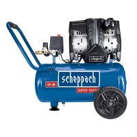 SCHEPPACH HC25Si Druckluft Kompressor silent Doppelzylinder leise 60dB 8bar 24L