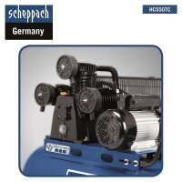 Scheppach Kompressor HC550TC Druckluft 10bar 100L Riemenantrieb 3-Zylinder 400V