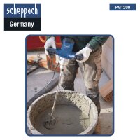 SCHEPPACH PM1200 Handrührgerät Betonmischer Mörtelrührer Rührwerk Zementmischer