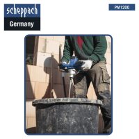 SCHEPPACH PM1200 Handrührgerät Betonmischer Mörtelrührer Rührwerk Zementmischer