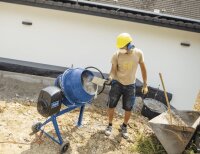 SCHEPPACH Betonmischer SET Mix 125 L Mörtelmischer inkl Siebtrommel Kompostsieb