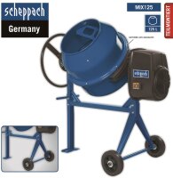 SCHEPPACH Betonmischer SET Mix 125 L Mörtelmischer inkl Siebtrommel Kompostsieb