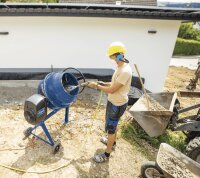 SCHEPPACH Betonmischer SET Mix 125 L Mörtelmischer inkl Siebtrommel Kompostsieb