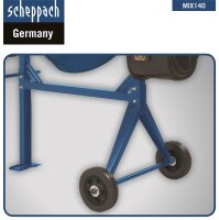 Scheppach Betonmischer Mix 140 L Mörtelmischer Zementmischer Betonmischmaschine