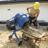SCHEPPACH Betonmischer SET Mix 180 L Mörtelmischer inkl Siebtrommel Kompostsieb