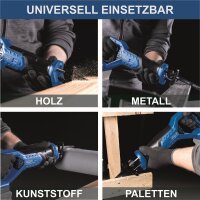 Scheppach Akku Säbelsäge 20V Tigersäge Reciprosäge BC-RS250-X ohne Akku