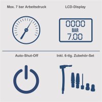 Scheppach Akku Druckluft Kompressor 20V Handkompressor 7 bar C-AC20-X ohne Akku