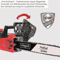 SCHEPPACH CSE2700 Elektro Kettensäge 45,5 cm ProCut Schwert 2700 Watt Motorsäge