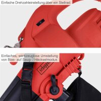 Scheppach Elektro Laubsauger Laubbläser elektrisch 230V BLV3000E 4in1 3000W