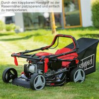 Scheppach Benzin Rasenmäher MS161-46 Benzinmäher 46cm Mäher mit Radantrieb 6in1