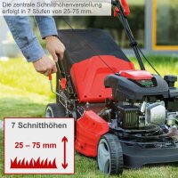 Scheppach Benzin Rasenmäher MS161-46 Benzinmäher 46cm Mäher mit Radantrieb 6in1