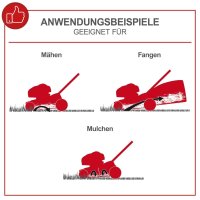 Scheppach Benzin Rasenmäher MS161-46 Benzinmäher 46cm Mäher mit Radantrieb 6in1