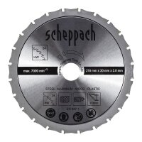 SCHEPPACH Sägeblatt HW 216 x 30 x 2,0 mm 24...