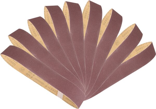 SCHEPPACH Schleifband 50x686 Set 9 Bänder Schleifpapier Kombischleifer BGS700