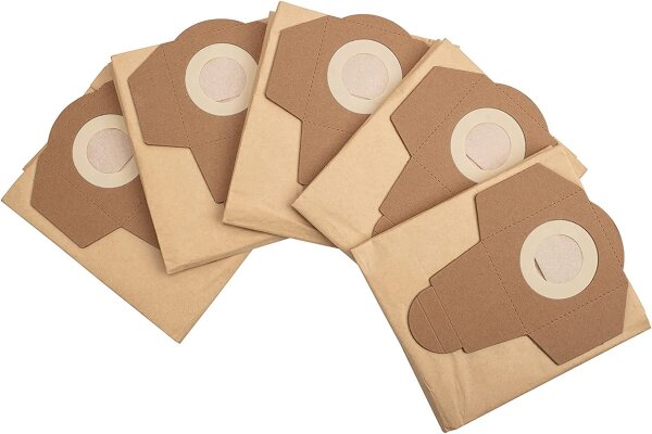 SCHEPPACH 5x Papierfilter Filtersäcke Filter Staubbeutel für NTS30 Nasssauger