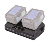 Scheppach Doppelladegerät Systemladegerät 20V für IXES 20V Series SDBC2.4A 2,4A
