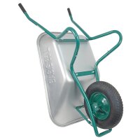 HBH® Schubkarre 85l *leicht & handlich* Gartenschubkarre grün Luftrad *2.WAHL*