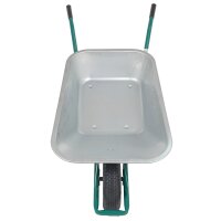 HBH® Schubkarre 85l *leicht & handlich* Gartenschubkarre grün Luftrad *2.WAHL*