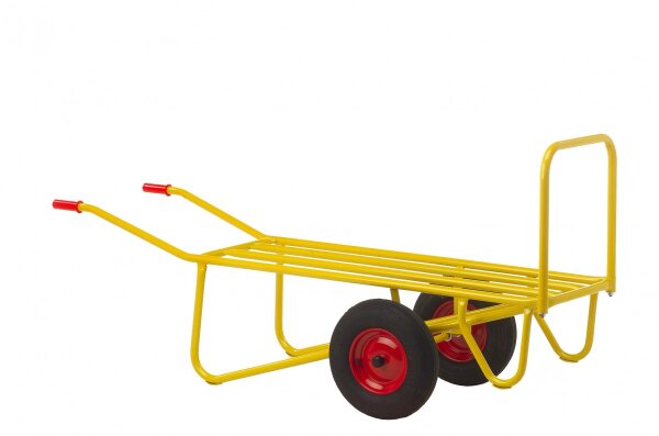 RAVENDO Zweirad Schubkarre Hofkarre Stallkarre Agrarkarre strong 400kg PU-Rad
