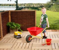 RAVENDO Kinder Schubkarre Kinder Kinderschubkarre Schubkarren Vollgummirad BJ350