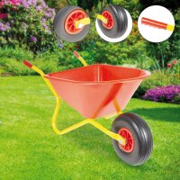 RAVENDO Kinder Schubkarre Kinder Kinderschubkarre Schubkarren Vollgummirad BJ350