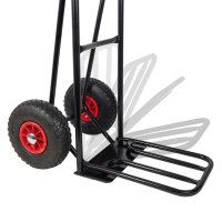 Ravendo Sackkarre Vollgummi PU Rad klappbar Transportkarre 150kg ST150NG PUR