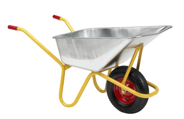 RAVENDO BC1100 S montierte Profi Bauschubkarre Schubkarre Betonkarre kranbar 110l 250kg