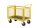 RAVENDO TW 1000M HMS Plattformwagen Transportwagen 0,6x1,0m Vollrad Gitterbox