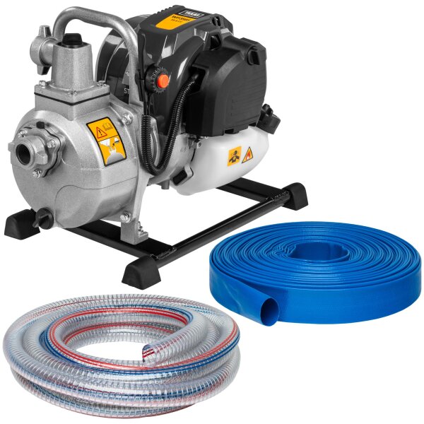 TEXAS Benzin-Wasserpumpe WP358S 4-Takt mit 25m Schlauchset 12000 l/h