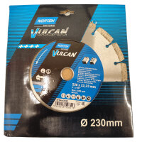 NORTON Vulcan Universal Diamantscheibe 230x2,5x22,23 mm segmentiert *2.WAHL*