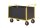 RAVENDO TW 1000L HWS Plattformwagen Transportwagen 0,6x1,0m PU Rad Wand hoch