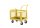 RAVENDO TW 750M HMS Plattformwagen Transportwagen 0,5x0,75m Vollrad Gitterbox