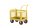 RAVENDO TW 750L HMS Plattformwagen Transportwagen 0,5x0,75m PU Rad Gitterbox