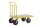 RAVENDO TW 1000L Plattformwagen Transportwagen Lagerwagen 0,6x1,0m PU Rad