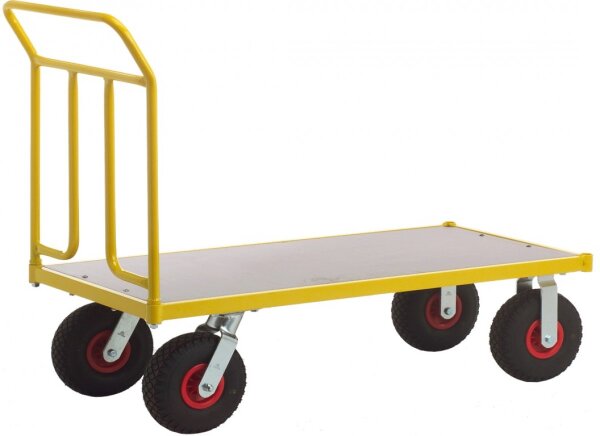 RAVENDO TW 1250L Plattformwagen Transportwagen Lagerwagen 0,65x1,25m PU Rad