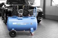 GÜDE Profi Kompressor Silent 375/8/100 100l Ölfrei 8bar 2200W Leist.375l 4Zyl.