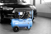 GÜDE Leise Druckluft Kompressor 275/8/50 50l Ölfrei 8bar 1500W Leist.275l 4Zyl.